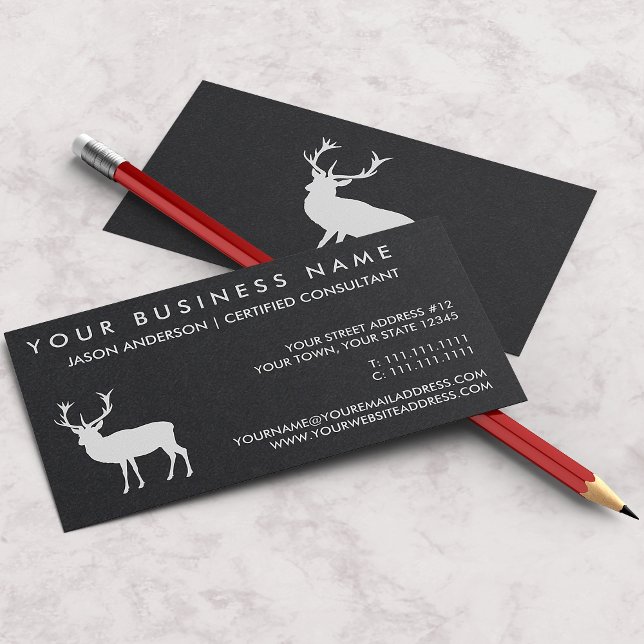 Elegant Deer Stag Business Card (Creator Uploaded)