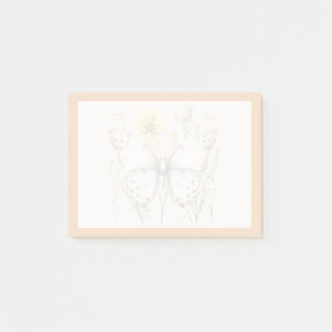 Elegant Delicate Butterfly & Wildflowers Design Post-it Notes