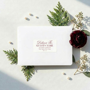 Elegant Deliver To Wedding Guest Address Labels
