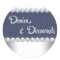 Elegant Denim and Diamonds Stickers