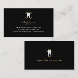 Elegant Dental Blue Business Card