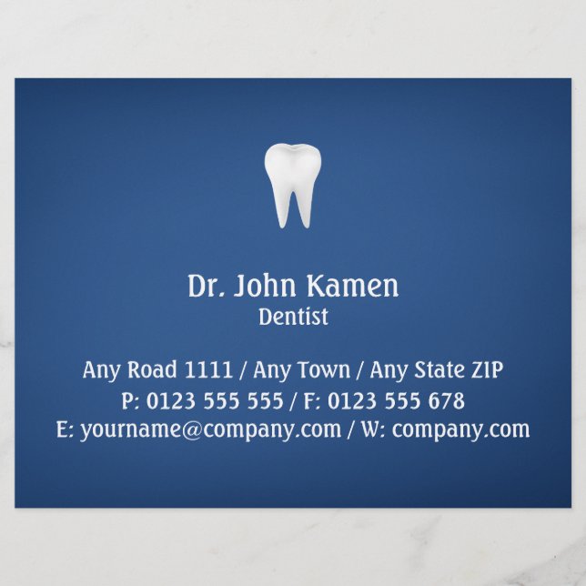 Elegant Dental | Blue Flyer (Front)