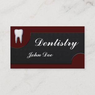 Elegant dentistry dentist dental business card