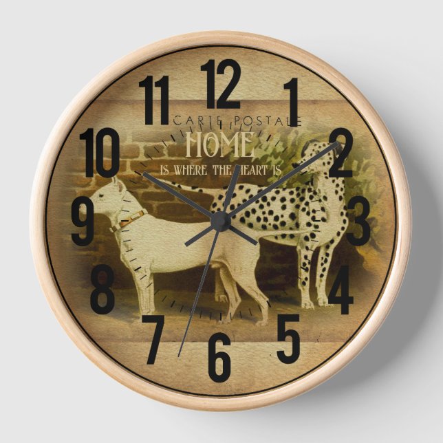 Elegant Depiction of a Beloved Pet Clock (Front)