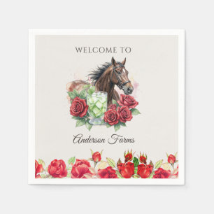 Elegant Derby Party Napkin