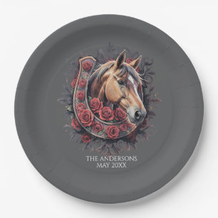 Elegant Derby Party Paper Plate