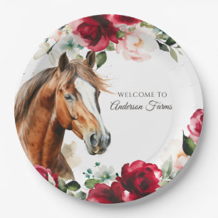 Elegant Derby Party Paper Plate