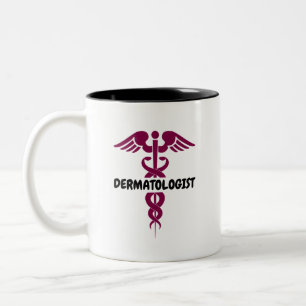 Elegant dermatologist Two-Tone coffee mug