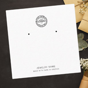 Elegant Design Custom Logo Exclusive Earrings Calling Card