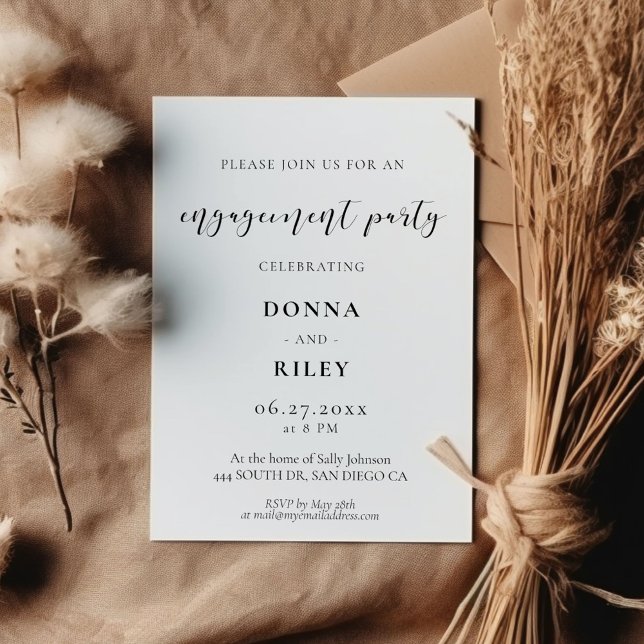 Elegant design Engagement party invitation (Creator Uploaded)