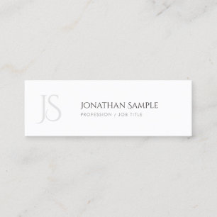 Elegant Design Simple Chic Trendy Monogram Mini Business Card