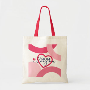 Elegant design Text Mum I Love You With Heart Tote Bag