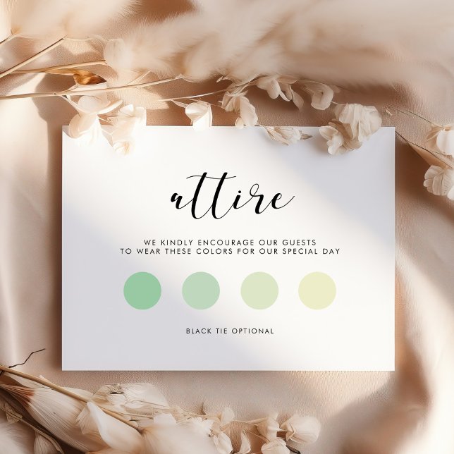 Elegant design Wedding attire Enclosure Card (Creator Uploaded)
