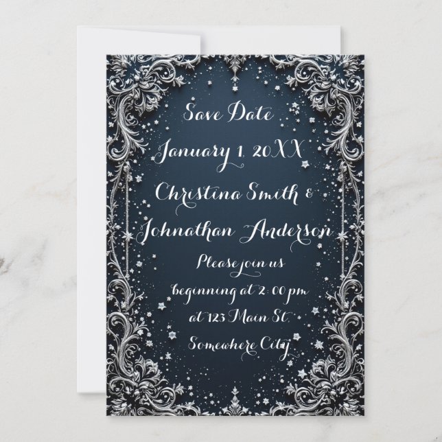 Elegant Design Wedding Invitation (Front)