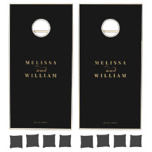 Elegant Designer Black Gold Wedding