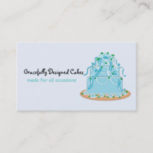 Elegant  Designer Cake Business Card