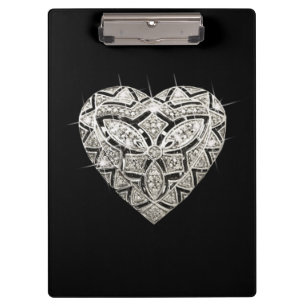 Elegant Designer Heart Clipboard