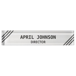 Elegant Desk Name Plate