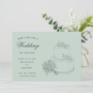 Elegant Destination Floral Photo Save The Date Invitation