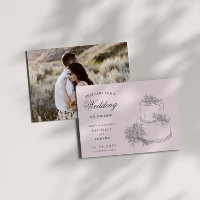 Elegant Destination Floral Photo Save The Date Invitation (Creator Uploaded)