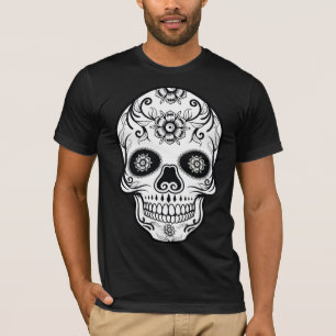 Elegant Dia de los Muertos Skull   Shirt