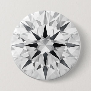 Elegant Diamond Inspired 3" Button - Custom Design