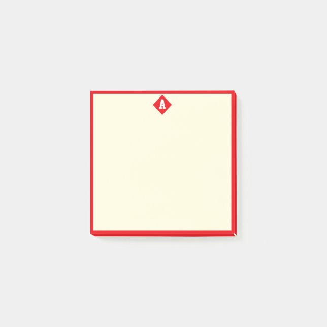 Elegant Diamond Post-it Notes (Front)