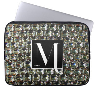 Elegant Diamonds gemstones  Laptop Sleeve