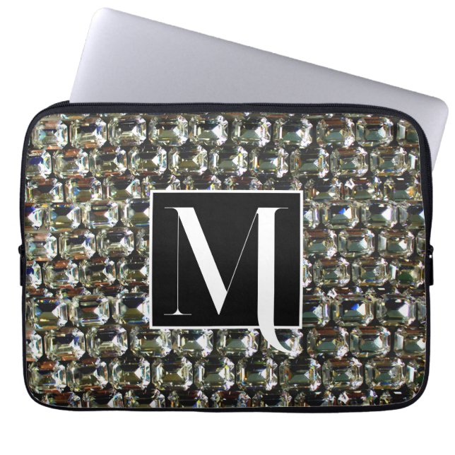 Elegant Diamonds gemstones  Laptop Sleeve (Front)