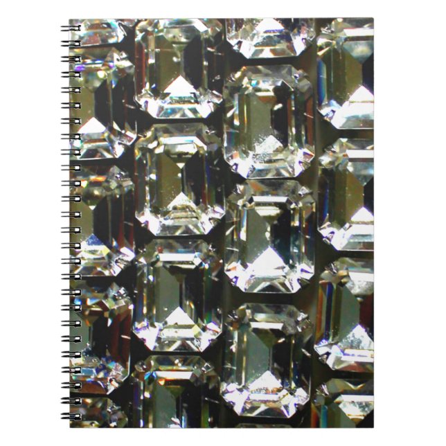 Elegant Diamonds gemstones  Notebook (Front)