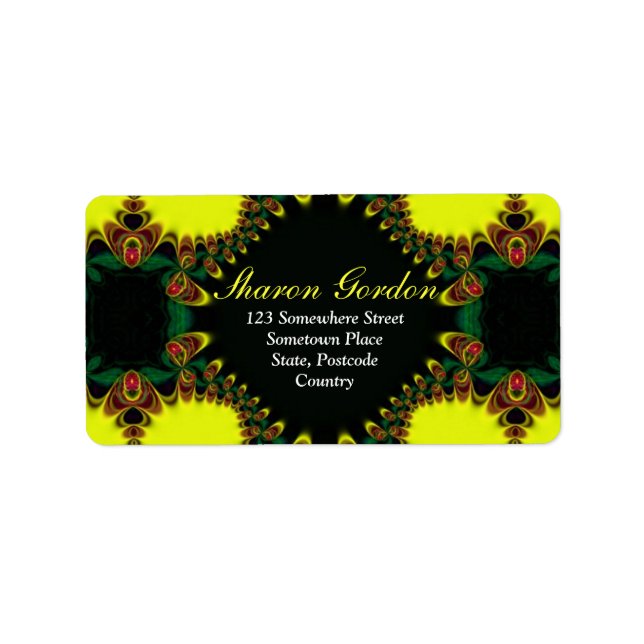 Elegant Digital Lace : Yellow Green Label (Front)