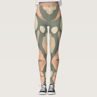 Elegant Digital Print Leggings - Colourful Home De