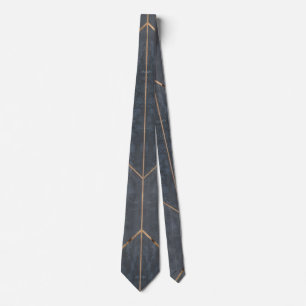 Elegant Dill Green Geometric Art Deco Tie Stone