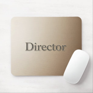 Elegant Director Title Textured Sandstone Executiv Mouse Pad