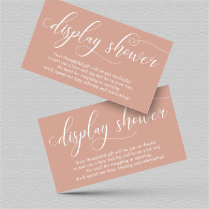 Elegant Display Shower Insert for Invitation
