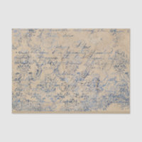 Elegant Distressed Blue Damask