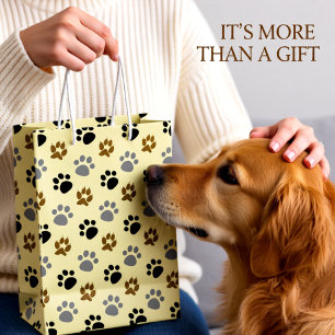 Elegant Dog pet paws cream Medium Gift Bag