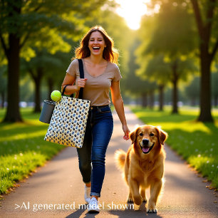 Elegant Dog pet paws cream Tote Bag