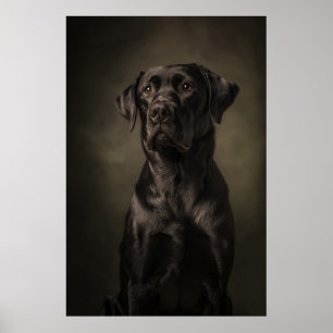 Elegant Dog Silhouette Poster