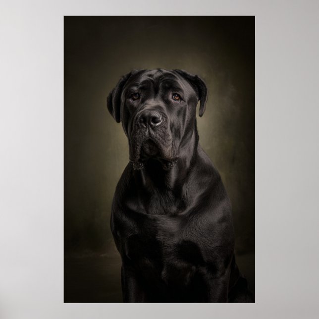 Elegant Dog Silhouette Poster (Front)