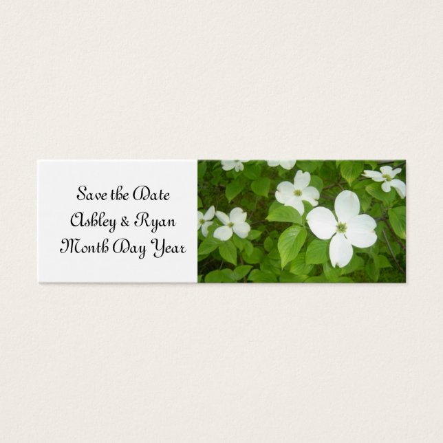 Elegant Dogwood Save the Date (Front)