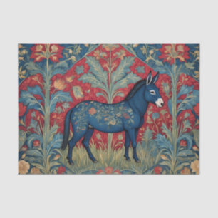 Elegant Donkey William Morris Inspired Patterned Tissue Paper