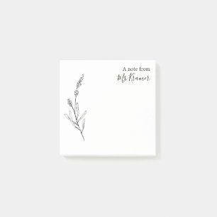 Elegant Doodle Branch Post-it Notes