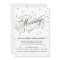 Elegant Dot Gold Wedding Invitation