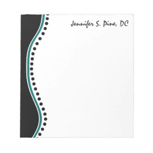 Elegant Dots Chiropractor Personalised Notepad