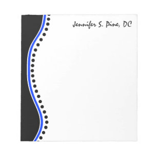 Elegant Dots Chiropractor Personalised Notepad