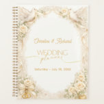 Elegant Doves Boho Floral Wedding Planner<br><div class="desc">Add your custom details to this elegant boho floral design with peaceful doves.</div>