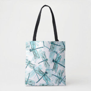 Elegant Dragonflies: Watercolor Wonder Tote Bag