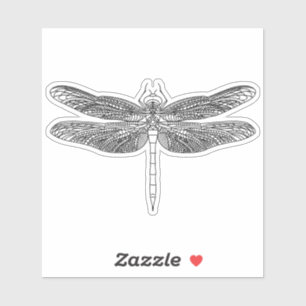 Elegant Dragonfly drawing