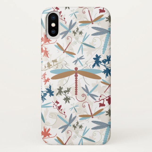 Elegant Dragonfly Pattern Case-Mate iPhone Case (Back)